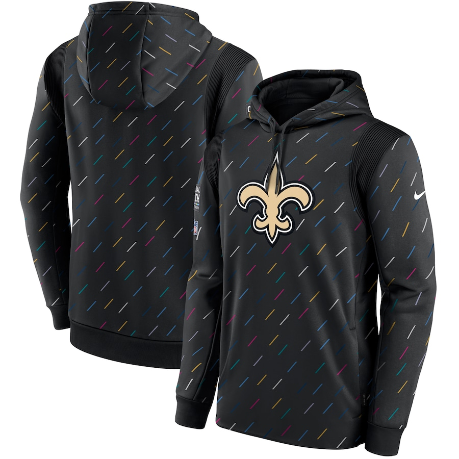 Women NFL New Orleans Saints 2025 Nike black hoodie